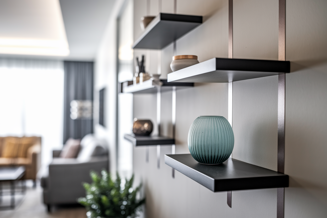 Comment fixer des étagères murales dans une maison sans percer ?